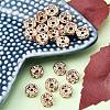 Brass Rhinestone Spacer Beads X-RB-A014-Z8mm-01RG-NF-4