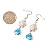 Shell Glass Dangle Earrings EJEW-MZ00424-01-3