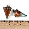 Spray Painted Glass Pendants GLAA-Z007-03G-3