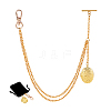 Aluminum Chain & Iron Clip Pocket Watch Chain HJEW-PH02067-6