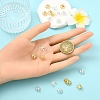20Pcs 2 Colors Brass Bead Cap Pendant Bails KK-YW0003-45-5