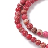 Dyed Natural Regalite/Imperial Jasper/Sea Sediment Jasper Beads Strands G-B124-C05-09-3