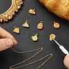 7Pcs 7 Styles Brass Pendants KK-CJ0005-63-5