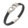 Braided Microfiber Leather Cord Bracelets BJEW-Q010-07A-4