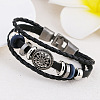 Imitation Leather Multi-strand Bracelets for Men WGBDC80-05-1