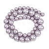 Electroplated Shell Pearl Graduated Beads Strands BSHE-C011-04-03-4