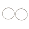 Tarnish Resistant 304 Stainless Steel Big Hoop Earrings X-EJEW-F105-04P-3