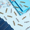 120Pcs 2 Colors Tibetan Style Alloy Chandelier Components Links FIND-GO0003-39-4