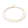 Double Layered Necklaces NJEW-JN02779-1