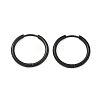 202 Stainless Steel Huggie Hoop Earrings EJEW-F111A-17mm-EB-4