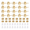 50Pcs Brass Earring Settings KK-TA0008-38A-2