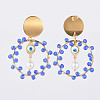 Dangle Stud Earrings EJEW-JE03683-3