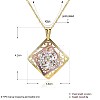 (Jewelry Parties Factory Sale)Fashion Brass Pendant Necklaces NJEW-BB23099-6