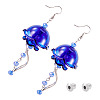 Brass Dangle Earring EJEW-TAC00021-2