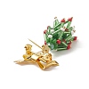 Christmas Theme Glass Beaded Tree Brooch JEWB-TA00009-4