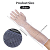 Polyester Mesh Long Gloves AJEW-WH20020-003A-2
