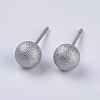 Stainless Steel Ball Stud Earrings STAS-E144-335MP-2