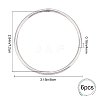 6Pcs 304 Stainless Steel Jump Rings STAS-GF0001-14-2