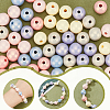   60Pcs 6 Colors  Opaque Resin Beads RESI-PH0001-61-5