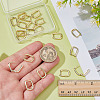 10 Pairs Brass Huggie Hoop Earrings EJEW-ME0001-08G-3