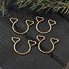 304 Stainless Steel Heart Clip on Nose Rings AJEW-A062-01B-G-1