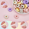 100Pcs Opaque Acrylic Beads MACR-SP0001-35-6