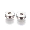 201 Stainless Steel Grooved Spacer Beads X-STAS-P239-05P-1