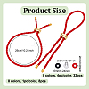 8Pcs 8 Colors Microfiber Cord Slider Bracelets BJEW-UN0001-86-3