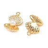 Brass Micro Pave Cubic Zirconia Pendants X1-KK-F902-06B-G-2