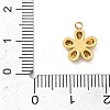 Valentine's Day 304 Stainless Steel Clear Cubic Zirconia Charms STAS-I369-05G-3