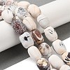 Natural Fire Crackle Agate Beads Strands G-Q169-F09-01-2
