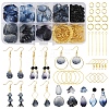 DIY Flower Glass Pendants Earrings Making Kits DIY-FS0009-01-1