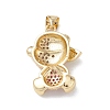 Brass Micro Pave Cubic Zirconia Pendants KK-M240-13-4