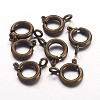 Brass Spring Ring Clasps X-KK-H418-AB-1