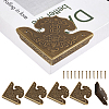8Pcs Triangle Brass Corner Protectors FIND-DR0001-53-1