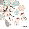 20Pcs 10 Styles Christmas Style Alloy Enamel Pendants ENAM-YW0005-30-1