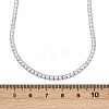 925 Sterling Silver Pave Crystal Cubic Zirconia Tennis Necklaces for Women NJEW-C096-01A-P02-5