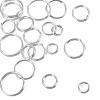 20Pcs 5 Styles 925 Sterling Silver Split Rings STER-TA0001-49-3