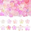200Pcs 10 Styles Mixed Styles Acrylic Bead Caps OACR-FS0002-51B-1