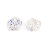 Electroplate Transparent Glass Beads Strands EGLA-N056-02A-01-3