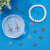 12Pcs 4 Colors Brass Micro Pave Cubic Zirconia Pendants KK-AR0001-86-4