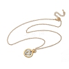 Brass Twelve Constellations Tarot Pendant Necklaces NJEW-Q006-01B-G-2