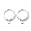 201 Stainless Steel Huggie Hoop Earrings Findings STAS-A167-01K-S-1