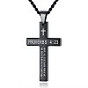 Stainless Steel Cross Pendant Necklace LL1723-1-1