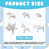 30Pcs 6 Styles Alloy Pendants FIND-YW0012-69-2