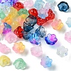 10 Colors Glass Bead Caps GLAA-YW0003-75-3