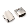 304 Stainless Steel Magnetic Clasps with Glue-in Ends STAS-P255-06P-2
