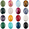 32Pcs 16 Styles Natural & Synthetic Mixed Gemstone Cabochons G-SP0001-39-1