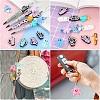 15Pcs 5 Styles Silicone Beads SIL-YW0002-38-6