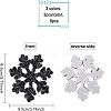 Fingerinspire Christmas Snowflake Rhinestone Patches DIY-FG0001-72-2